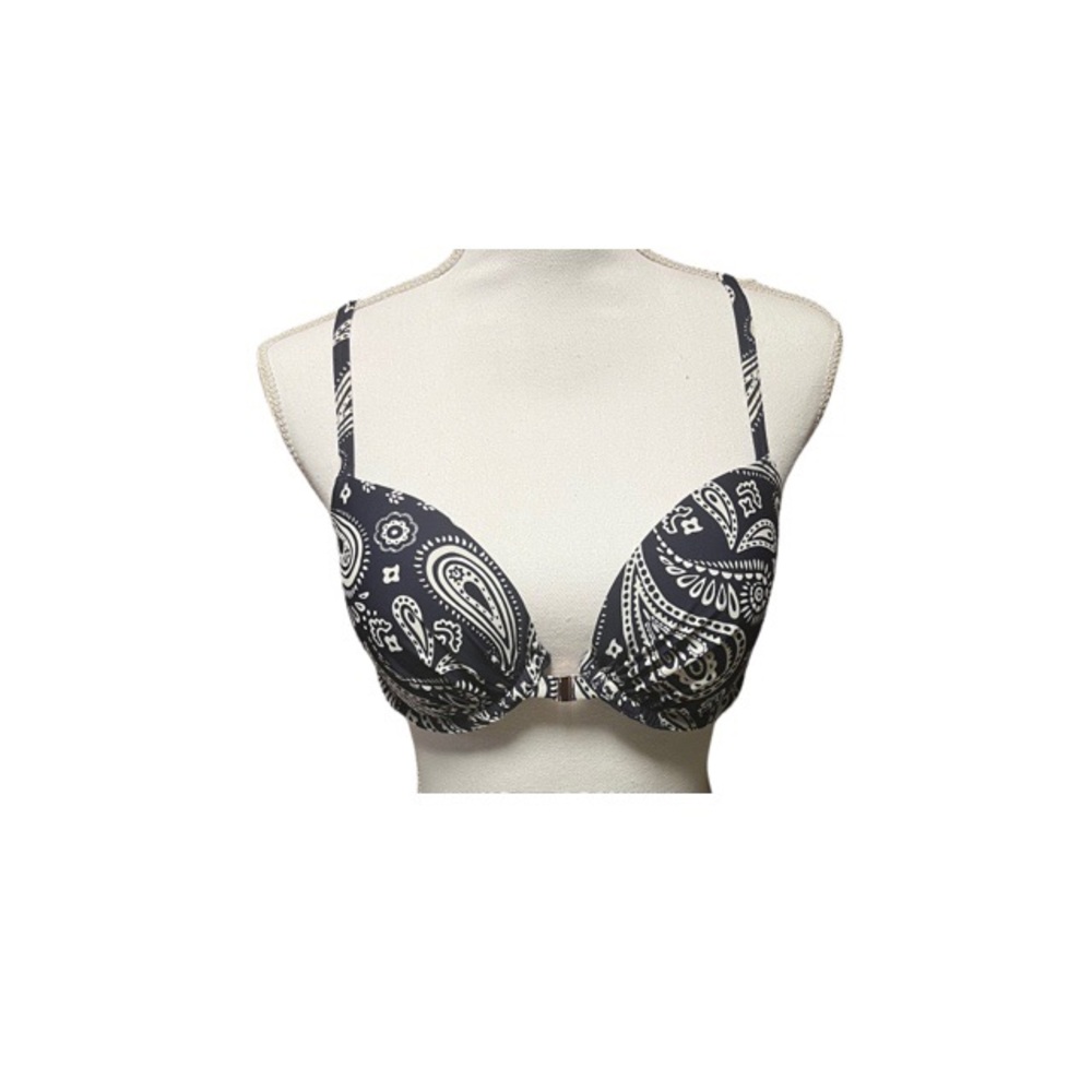 Aerie‎ Paisley Crochet Back Front Close Bikini Top